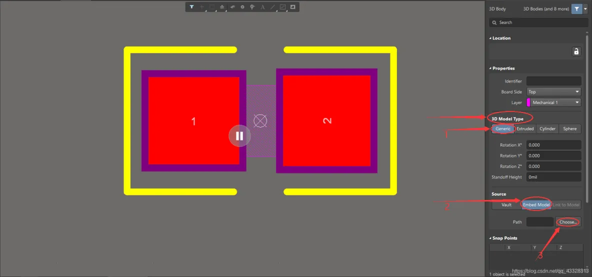 【Altium Designer】AD18 导入3D模型_快捷键_03